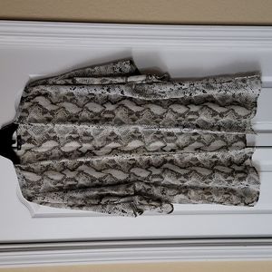 Snakeskin print kimono